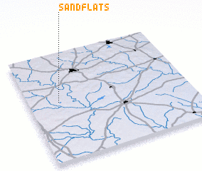 3d view of Sand Flats