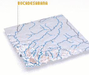 3d view of Boca de Sábana