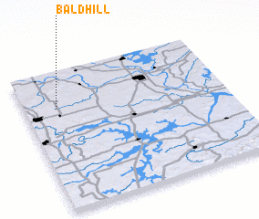 3d view of Bald Hill