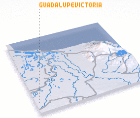 3d view of Guadalupe Victoria