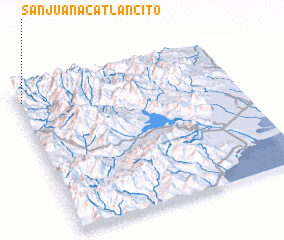 3d view of San Juan Acatlancito