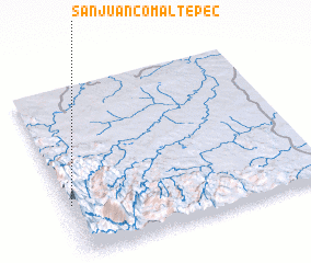 3d view of San Juan Comaltepec