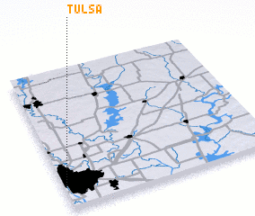 3d view of Tulsa
