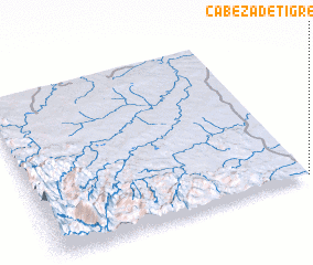 3d view of Cabeza de Tigre