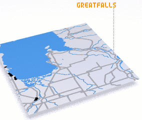 3d view of Great Falls