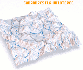 3d view of San Andrés Tlahuitotepec