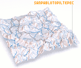 3d view of San Pablo Topiltepec