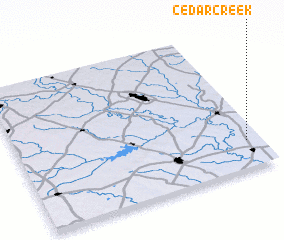 3d view of Cedar Creek