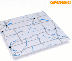 3d view of Cave Springs