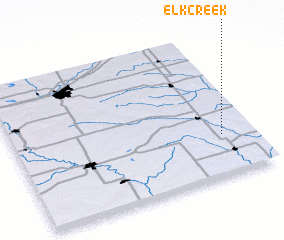 3d view of Elk Creek