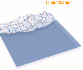 3d view of Llano Grande