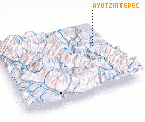 3d view of Ayotzintepec