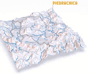 3d view of Piedra Chica