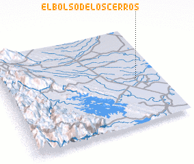 3d view of El Bolso de los Cerros