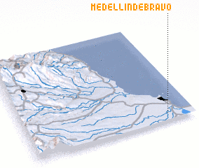 3d view of Medellín de Bravo