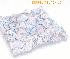 3d view of San Felipe Lachilo