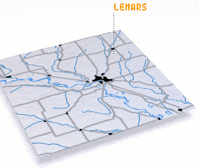 3d view of Le Mars