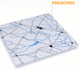 3d view of Peach Creek