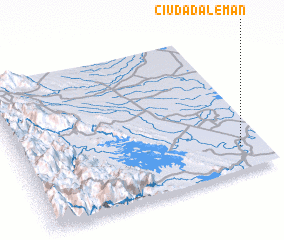 3d view of Ciudad Alemán