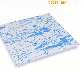 3d view of Split Lake