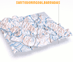 3d view of Santo Domingo Albarradas