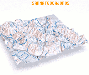 3d view of San Mateo Cajonos