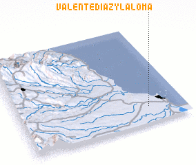 3d view of Valente Díaz y La Loma