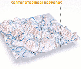 3d view of Santa Catarina Albarradas