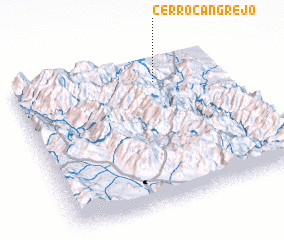 3d view of Cerro Cangrejo