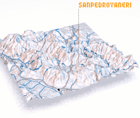 3d view of San Pedro Yaneri