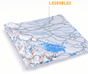 3d view of Los Robles