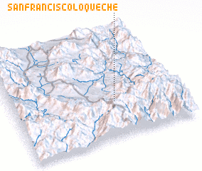 3d view of San Francisco Loqueche