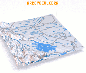 3d view of Arroyo Culebra