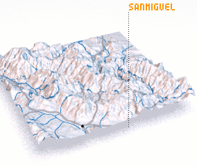 3d view of San Miguel