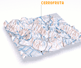 3d view of Cerro Fruta