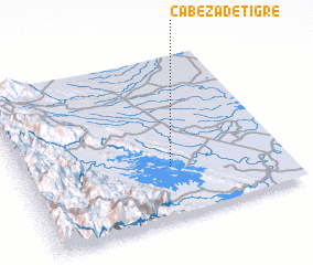 3d view of Cabeza de Tigre