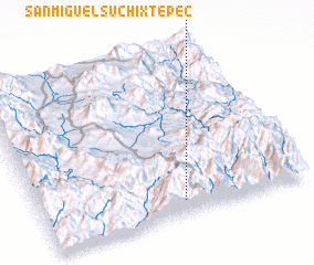 3d view of San Miguel Suchixtepec