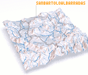 3d view of San Bartolo Albarradas