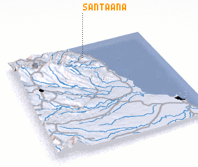 3d view of Santa Ana