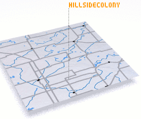 3d view of Hillside Colony