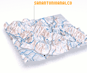 3d view of San Antonio Analco