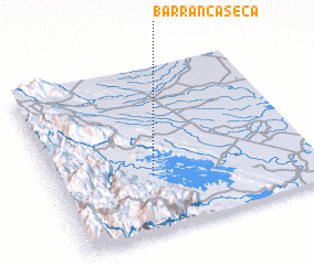 3d view of Barranca Seca