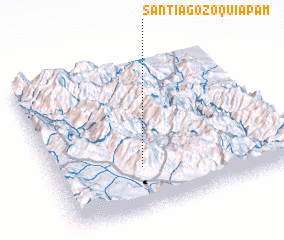 3d view of Santiago Zoquiápam