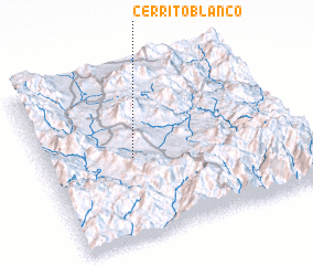 3d view of Cerrito Blanco