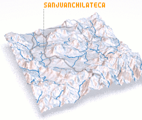 3d view of San Juan Chilateca