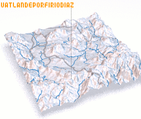 3d view of Miahuatlán de Porfirio Díaz