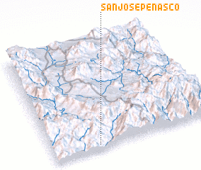 3d view of San José Peñasco