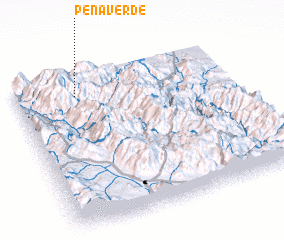 3d view of Peña Verde