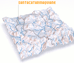 3d view of Santa Catarina Quiané