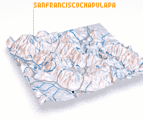 3d view of San Francisco Chapulapa